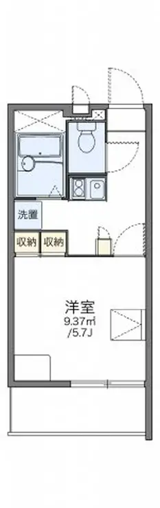 レオパレスECHO 2階階 間取り