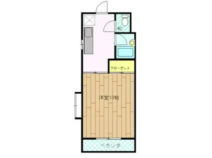 プラザ伏木(1K/3階)の間取り写真