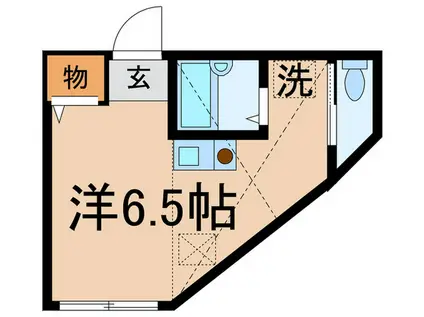 ウインズURASHIMAOKA(ワンルーム/1階)の間取り写真