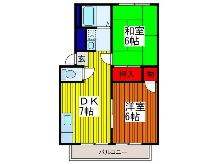ビラージュ紅山 3階階 間取り