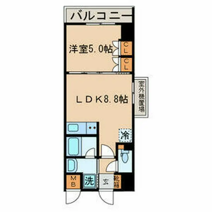 笹塚KYハイツ 4階階 間取り