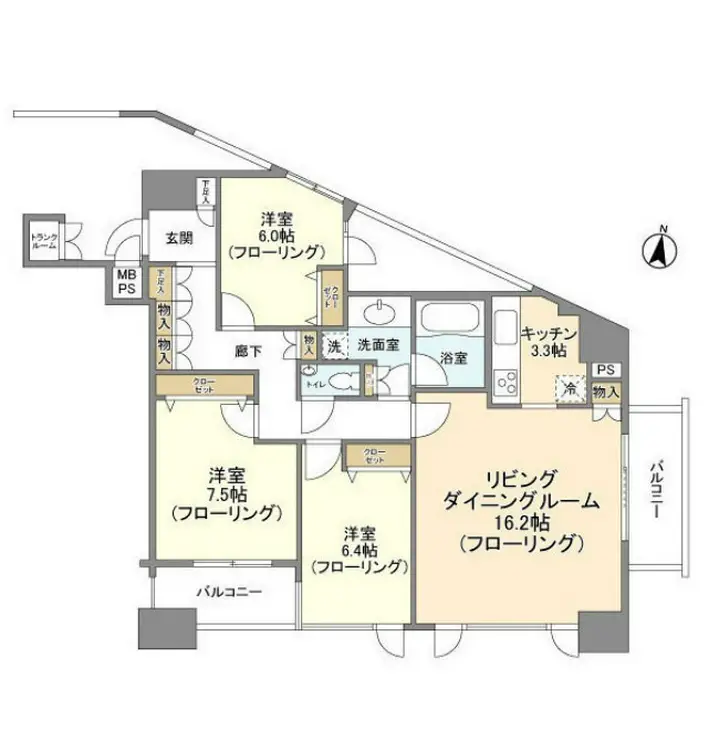 HF白金高輪レジデンス 11階階 間取り
