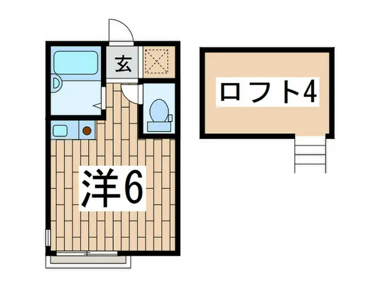 モンステラ港南A 1階階 間取り