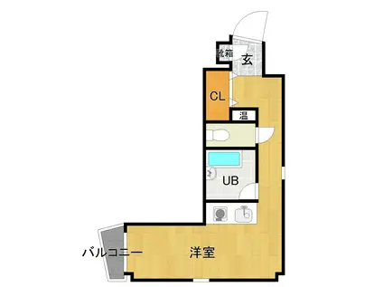 ステイツ久留米(ワンルーム/7階)の間取り写真