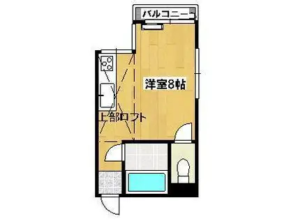 YS BLD.II(ワンルーム/5階)の間取り写真