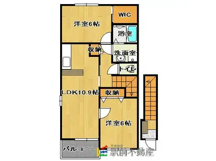 ピュア・フレイズ(2LDK/2階)の間取り写真