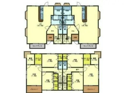 コンファティーブ・スタイルMUSASHI(3SLDK/1階)の間取り写真