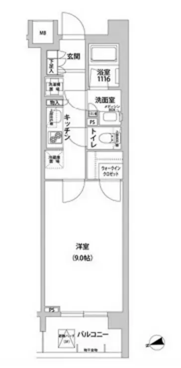 コンフォリア目黒青葉台 1階階 間取り