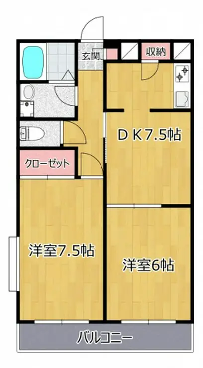 ソレアード小台 2階階 間取り