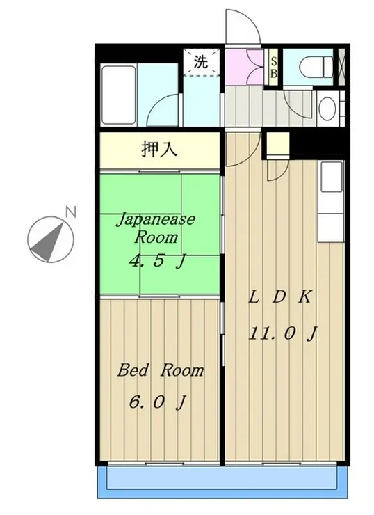 ウイングレスト 4階階 間取り