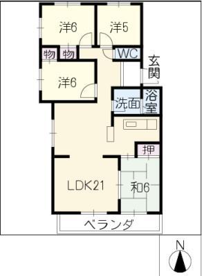 LE・PORT(4LDK/3階)の間取り写真