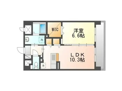 サン グレイス(1LDK/2階)の間取り写真