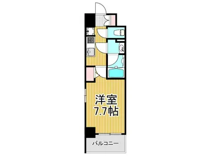 AELL亀有(1K/10階)の間取り写真