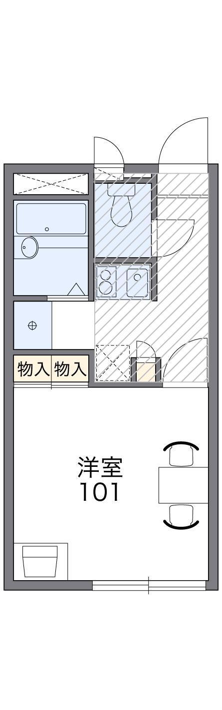 レオパレス高砂荒井(1K/2階)の間取り写真