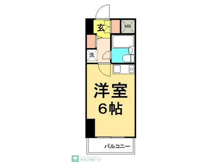 ダイアパレス・ステーションプラザお花茶屋(ワンルーム/8階)の間取り写真