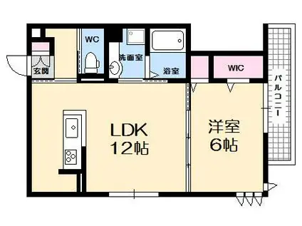 セジュールTOM(1LDK/2階)の間取り写真