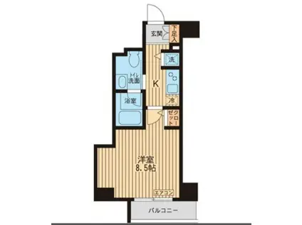 KDXレジデンス入谷(1K/7階)の間取り写真