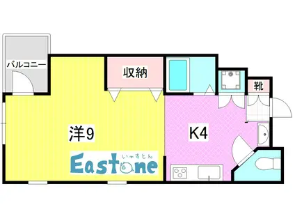 シャトレー21(ワンルーム/2階)の間取り写真