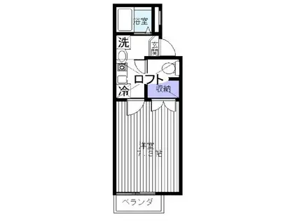 RIVERSTONEPLAZA(1K/2階)の間取り写真