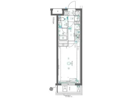 AZEST西高島平(1K/3階)の間取り写真