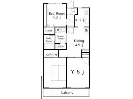 プラザMM(3DK/3階)の間取り写真