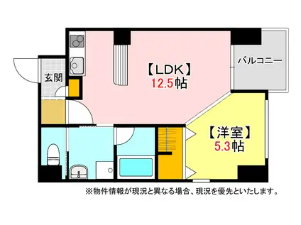 CREA RESIDENCE(1LDK/7階)の間取り写真