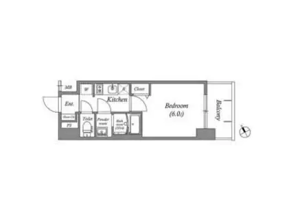 アドバンス名古屋シュテルン(1K/3階)の間取り写真