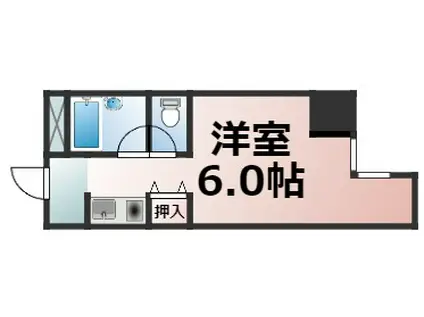 ノアーズアーク桃谷21(1K/4階)の間取り写真