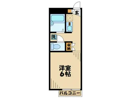 レオパレスHIRO(1K/2階)の間取り写真