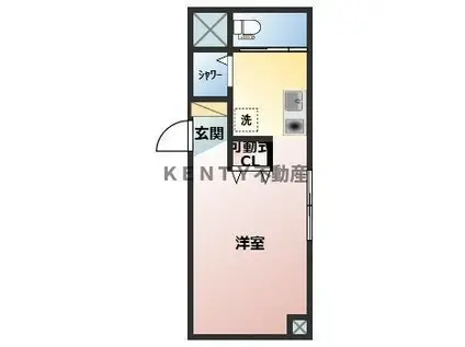 第8三井ビル(1K/5階)の間取り写真