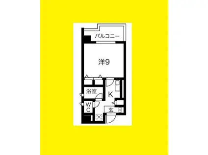 シャルマン新大阪(1K/11階)の間取り写真