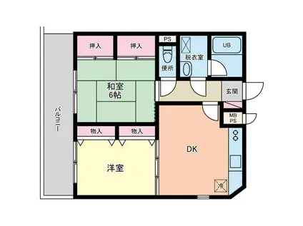 ルーセント京島(2DK/3階)の間取り写真