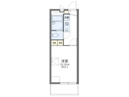 レオパレス彩II(1K/3階)の間取り写真