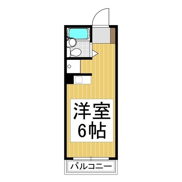 TAKADAマンション(ワンルーム/4階)の間取り写真