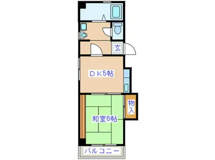 コーポ板橋(1DK/3階)の間取り写真