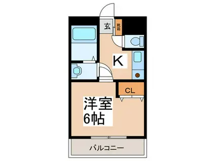 MAISONDEANGE(1K/2階)の間取り写真