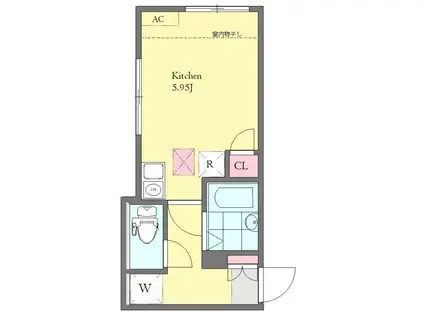 JAPANHOUSE上板橋I(ワンルーム/1階)の間取り写真