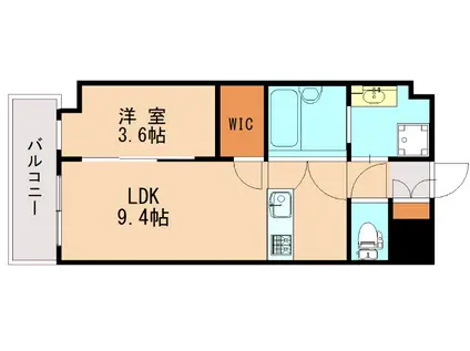 LUMINOUS ALFACIO(1LDK/3階)の間取り写真