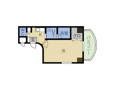 ハイムタケダT-12(1K/3階)の間取り写真