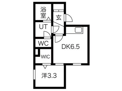 T-SQUAREI ティースクエア1(1DK/4階)の間取り写真