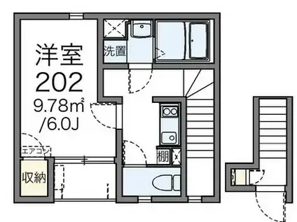 レオネクスト東浅草(1K/2階)の間取り写真