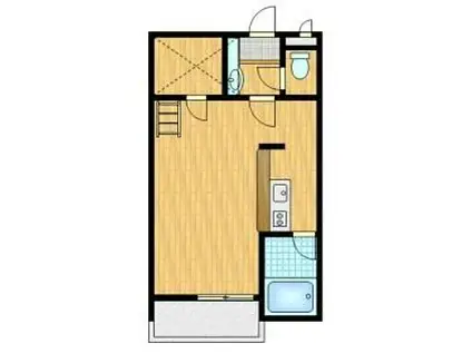 セザンヌ三谷2(1K/2階)の間取り写真