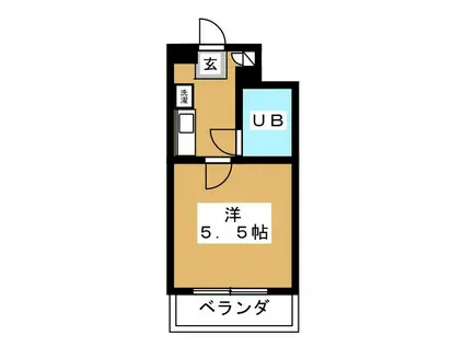 ARK KOENJI(ワンルーム/1階)の間取り写真