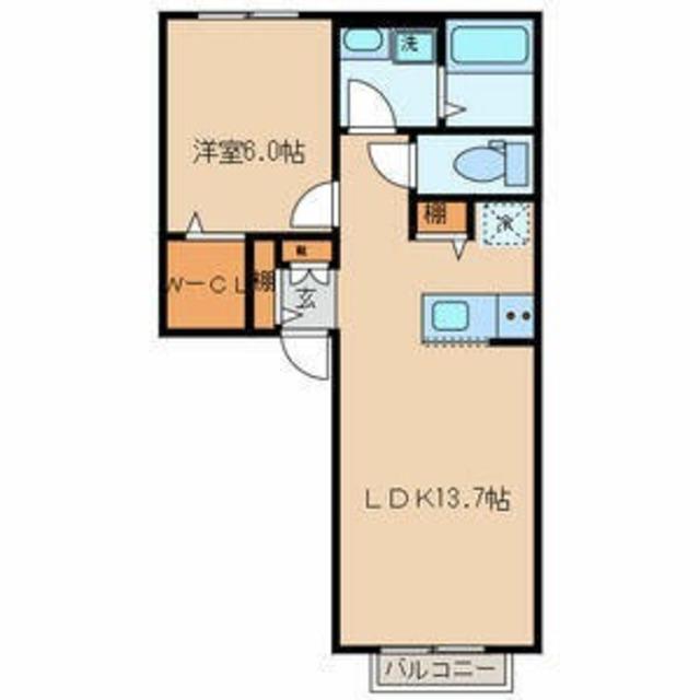 リ・ブラン荻窪(1LDK/2階)の間取り写真