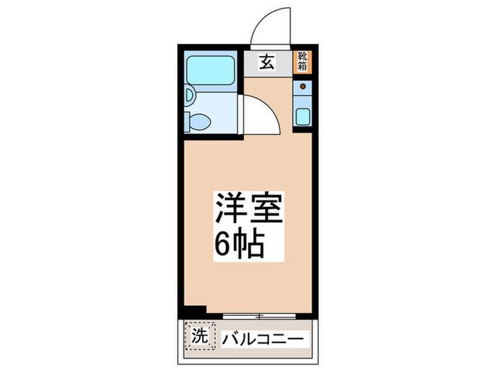 サンシティ松田I(ワンルーム/3階)の間取り写真
