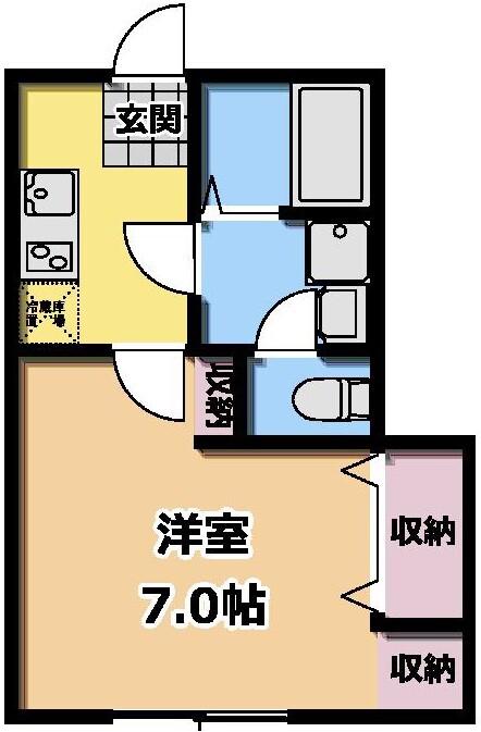 RELIVE BH蒲田(1K/2階)の間取り写真