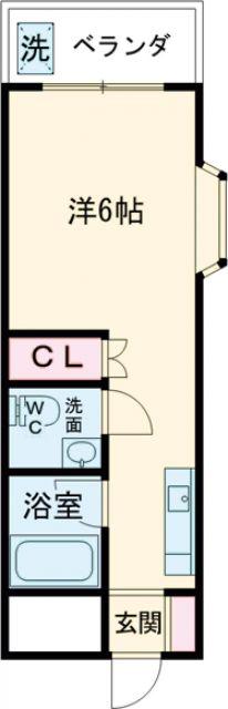 グランカーサ大牟田駅(ワンルーム/5階)の間取り写真