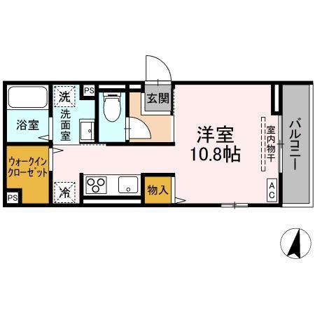 ロイヤルステージ春日町(ワンルーム/3階)の間取り写真