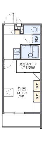 レオパレスサンブリッジIV(1K/1階)の間取り写真