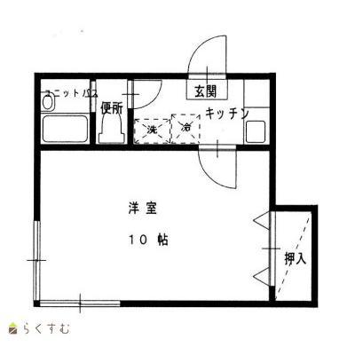 第5コーポグリーン(1K/2階)の間取り写真